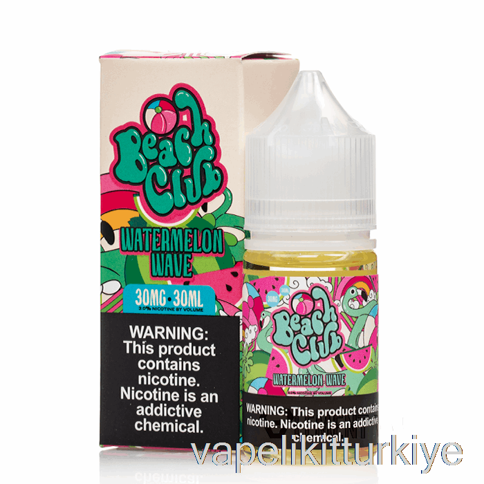 Vape Türkiye Karpuz Dalgası - Beach Club Tuzları - 30ml 30mg